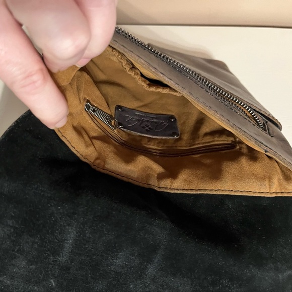 Patricia Nash Granada Woven Brown Leather Crossbody Preowned with flaws - Picture 7 of 10